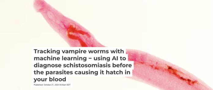 People often contract schistosomiasis through water contaminated with infected snails and feces. defun/iStock via Getty Images Plus People often contract schistosomiasis through water contaminated with infected snails and feces. defun/iStock via Getty Images Plus